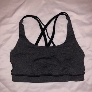 RARE lululemon grey sports bra size 6